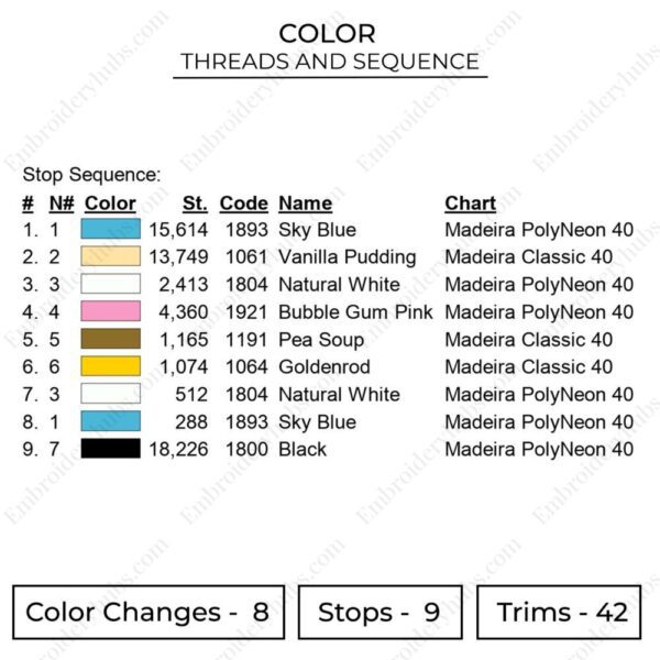 Robin Embroidery Design - One Piece Anime Embroidery Design