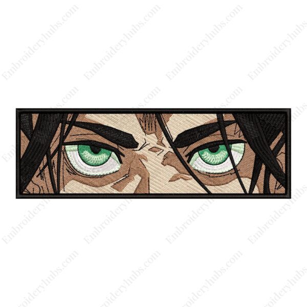 Eren Eyes - Attack on Titan Embroidery Design