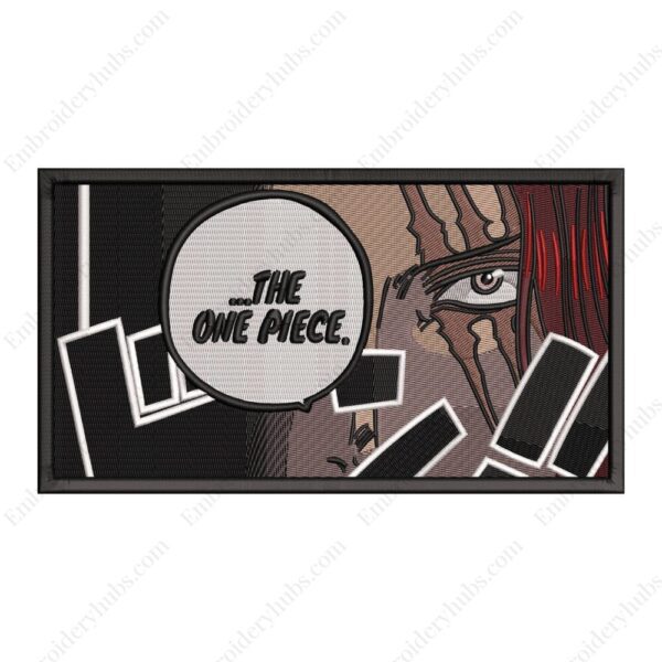 Shanks Embroidery Design - One Piece Anime Embroidery Design