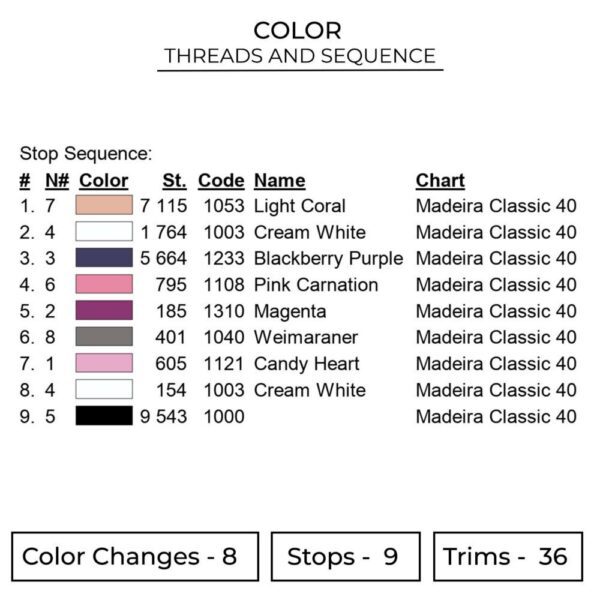 Nezuko Eyes Embroidery Design - Demon Slayer Anime Embroidery Design