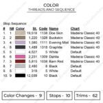 Uzui Eyes Embroidery Design - Demon Slayer Anime Embroidery Design