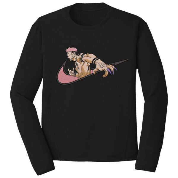 Sukuna Swoosh Embroidery Design - Jujutsu Kaisen Nike Anime Embroidery Design
