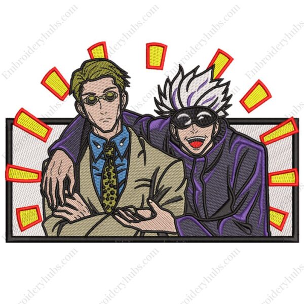Gojo Nanami Embroidery Design - Jujutsu Kaisen Anime Embroidery Design