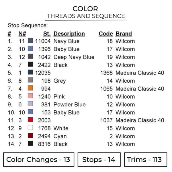 Pain Six Paths Embroidery Design - Naruto Anime Embroidery Design