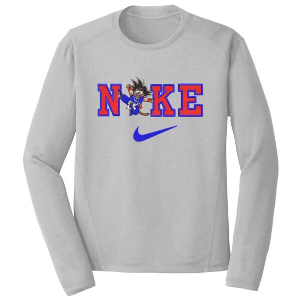 Kid Goku Nike Embroidery Design - Dragon Ball Nike Anime Embroidery Design
