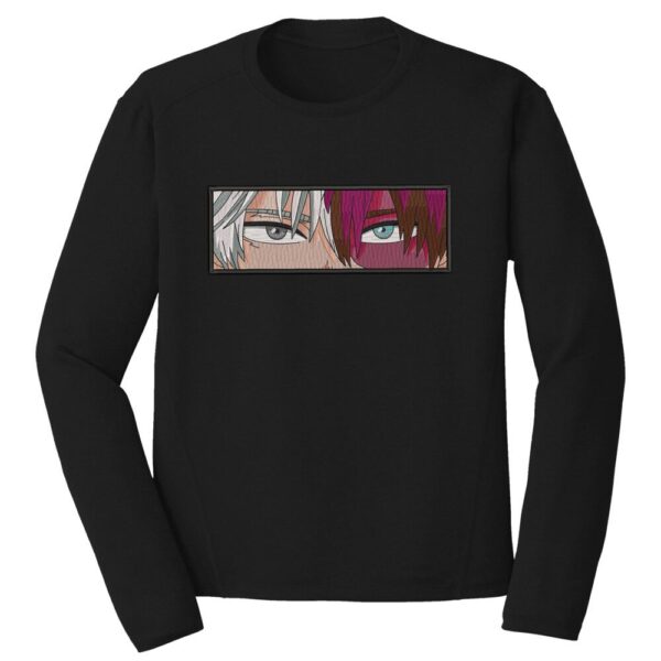 Todoroki Eyes Embroidery Design - My Hero Academia Anime Embroidery Design