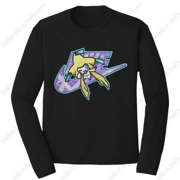 Jirachi Nike Embroidery Design - Pokemon Nike Anime Embroidery Design