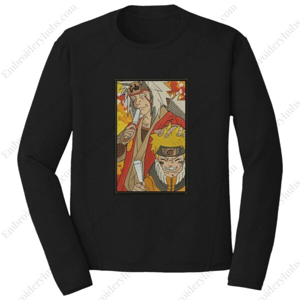 Jiraiya Naruto Embroidery Design - Naruto Anime Embroidery Design