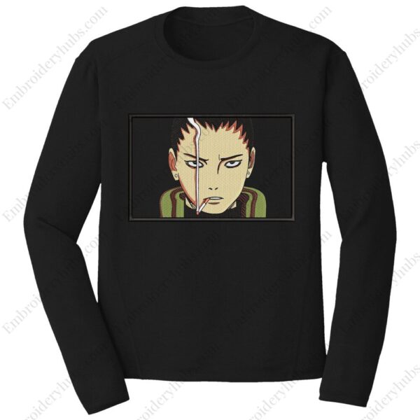 Shikamaru Nara Embroidery Design - Naruto Anime Embroidery Design