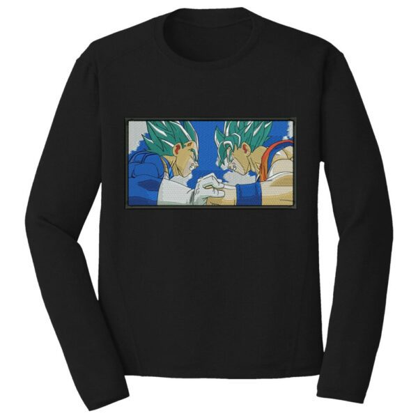 Goku vs Vegeta Embroidery Design - Dragon Ball Anime Embroidery Design