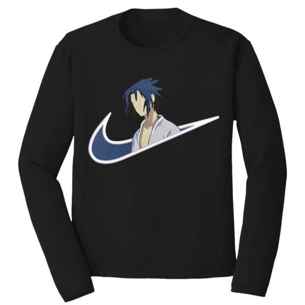 Sasuke Swoosh Embroidery Design - Naruto Nike Anime Embroidery Design