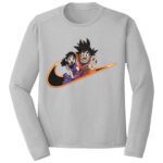 Goku Chichi Swoosh Embroidery Design - Dragon Ball Nike Anime Embroidery Design