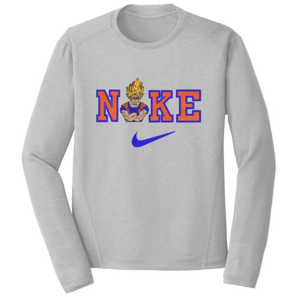 SSJ Goku Nike Embroidery Design - Dragon Ball Nike Anime Embroidery Design