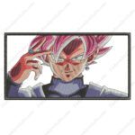 Rose SSJ Goku Embroidery Design - Dragon Ball Anime Embroidery Design