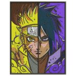 Naruto x Sasuke Embroidery Design - Naruto Anime Embroidery Design