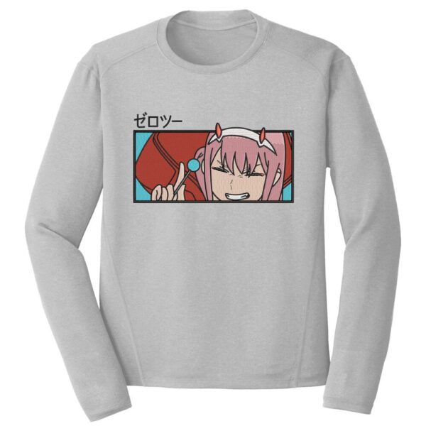 Zero Two Embroidery Design - Darling in the Franxx Anime Embroidery Design
