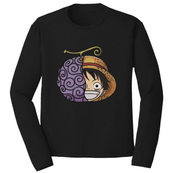 Luffy x Devil Fruit Embroidery Design - One Piece Anime Embroidery Design