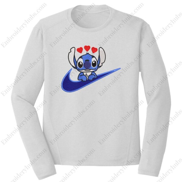 Stitch Swoosh Embroidery Design - Lilo & Stitch