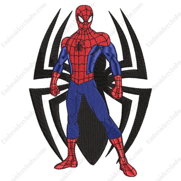 Spiderman Embroidery Design - Spiderman Superhero Embroidery Design