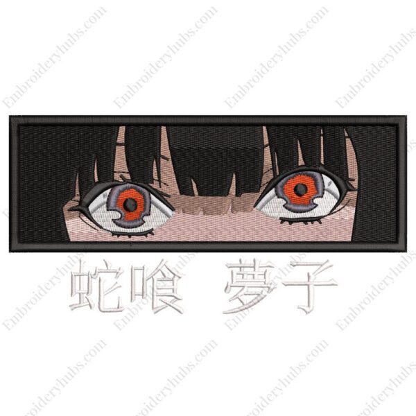 Yumeko Jabami Embroidery Design - Kakegurui Anime Embroidery Design