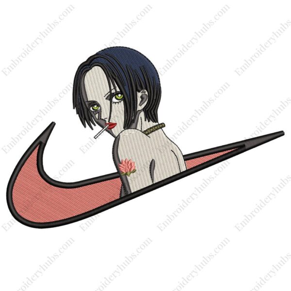 Nana Osaki Swoosh Embroidery Design - Nana Nike Anime Embroidery Design