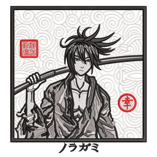 Yato Sword Embroidery Design - Noragami Anime Embroidery Design