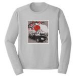 Car Mountain Scene Embroidery Design - Car Embroidery Design