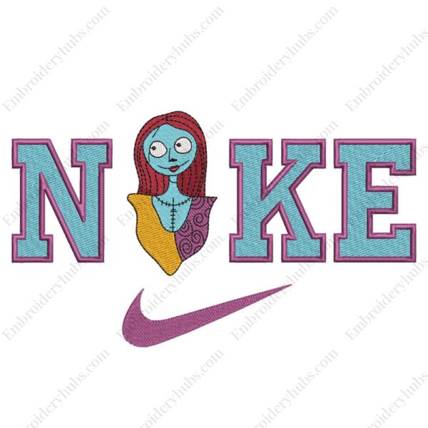 Sally Nike Embroidery Design - The Nightmare Before Christmas