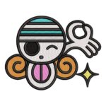 Nami Logo Embroidery Design - One Piece Anime Embroidery Design