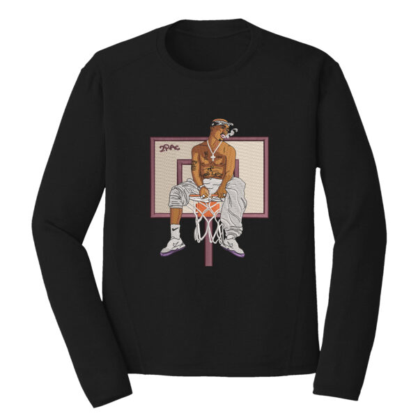 Tupac Shakur Basket Embroidery Design