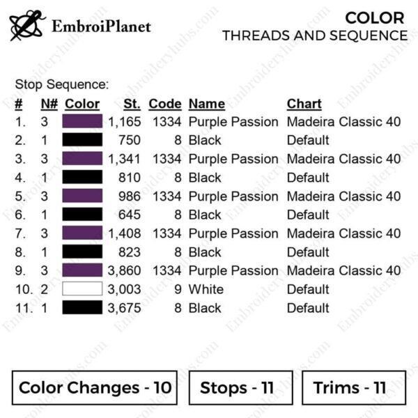 Whitebeard Logo Embroidery Design - One Piece Anime Embroidery Design