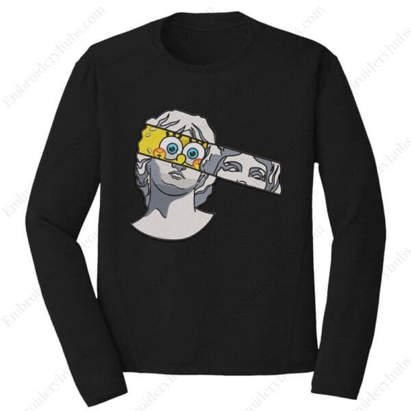 Spongebob Statue Embroidery Design - Spongebob Squarepants