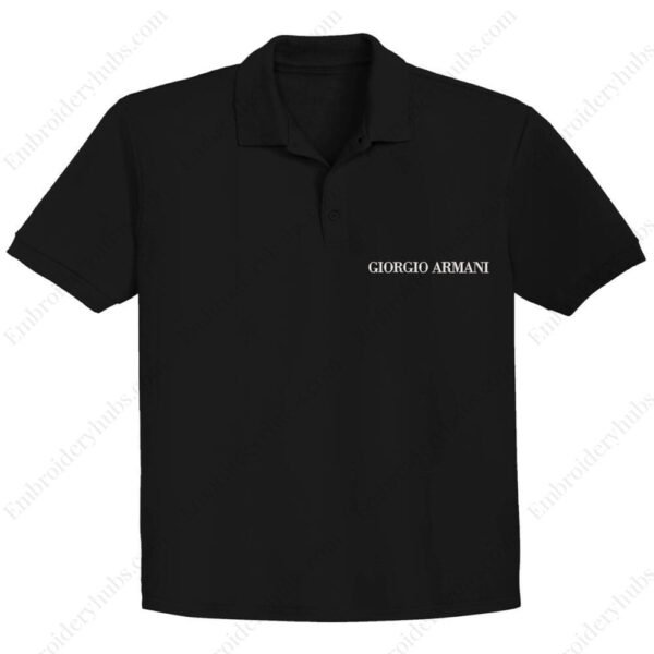 Giorgio Armani Logo Embroidery Design File - Fashion Brand Logo Embroidery Design