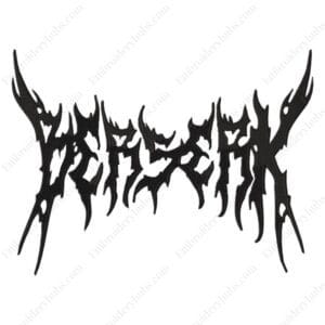 Berserk Name Embroidery Design - Berserk Anime Embroidery Design