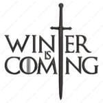 Winter is Coming Embroidery Design - Game of Thrones