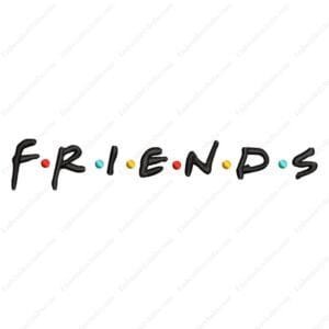 Friends Logo Embroidery Design - Friends