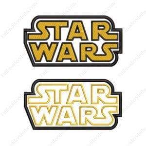 Star Wars Logo Embroidery Design - Star Wars