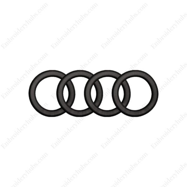 Audi Logo Embroidery Design - Car Embroidery Design