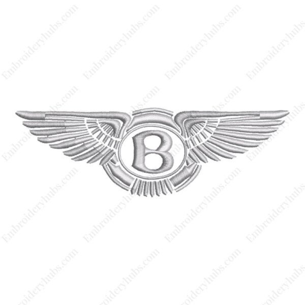 Bentley Logo Embroidery Design - Car Embroidery Design
