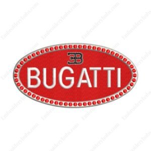 Bugatti Logo Embroidery Design - Car Embroidery Design