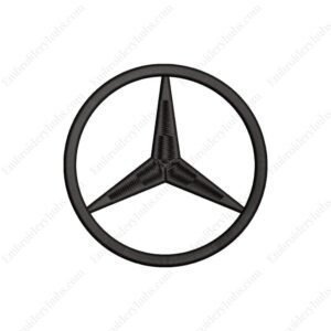 Mercedes Logo Embroidery Design - Car Embroidery Design