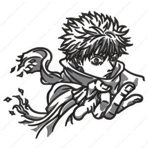 Gojo Satoru Embroidery Design - Jujutsu Kaisen Anime Embroidery Design