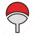 Uchiha Crest Embroidery Design - Naruto Anime Embroidery Design