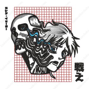 Armin Titan -  Attack On Titan Anime Embroidery Design