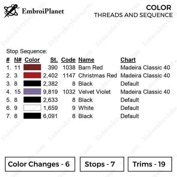 Shit Happens Embroidery Design File -  Creative Doodle Art Inspired Embroidery Design