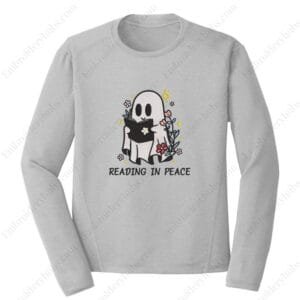 Reading in Peace Embroidery Design File - Reading Halloween