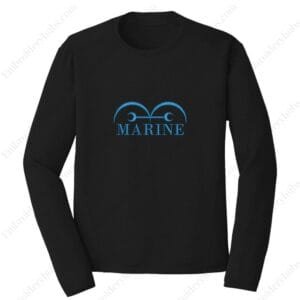 Marine Logo Embroidery Design File - One Piece