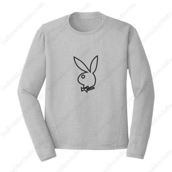 Playboy Logo Embroidery Design File - Fashion Brand Logo Embroidery Design