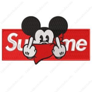 Mickey Supreme Embroidery Design - Mickey Mouse