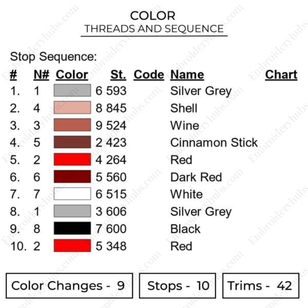 Whitebeard Embroidery Design - One Piece Anime Embroidery Design